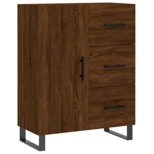 Tarjoilupöydät & senkit - Living Kaappi ruskea tammi 69,5x34x180 cm tekninen puu