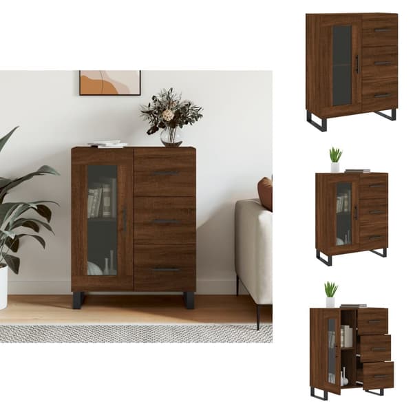 Tarjoilupöydät & senkit - Living Senkki ruskea tammi 69,5x34x90 cm tekninen puu