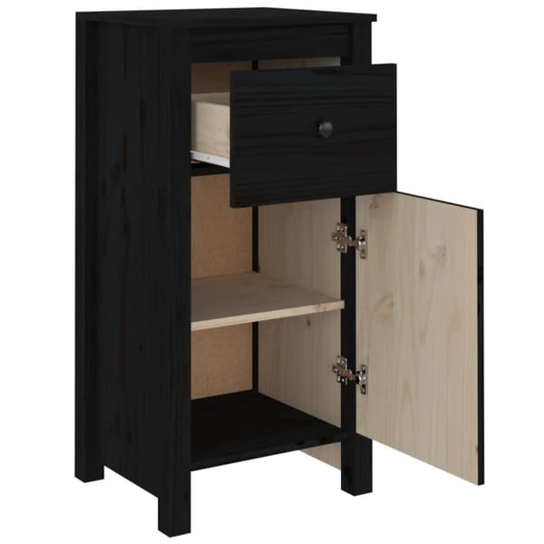 Skänkar & serveringsbord - Living Skänk svart 2 st 40x35x80 cm massiv furu