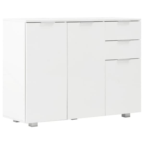 Skænke - Living skænk 107x35x80,5 cm hvid højglans