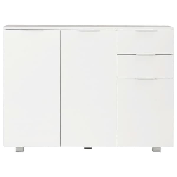 Skænke - Living skænk 107x35x80,5 cm hvid højglans