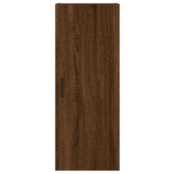 Skänkar & serveringsbord - Living Högskåp brun ek 34,5x34x180 cm konstruerat trä