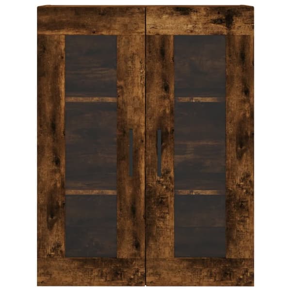 Skænke - Living væghængt skab 69,5x34x90 cm konstrueret træ røget sonoma-eg