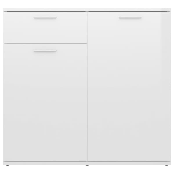 Skänkar & serveringsbord - Living Skänk vit högglans 80x36x75 cm konstruerat trä