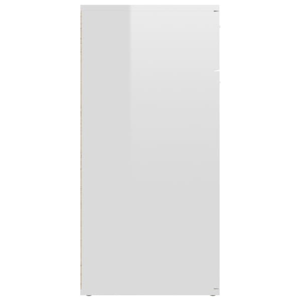 Skänkar & serveringsbord - Living Skänk vit högglans 80x36x75 cm konstruerat trä