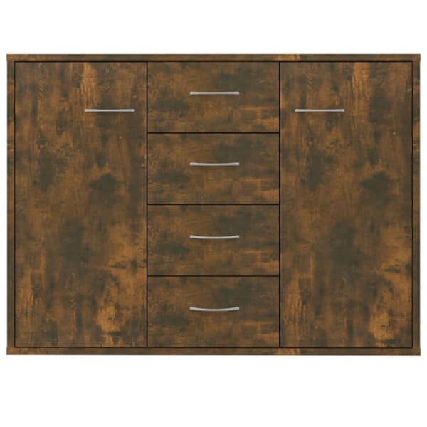 Skænke - Living skænk 88x30x65 cm konstrueret træ røget egetræsfarve