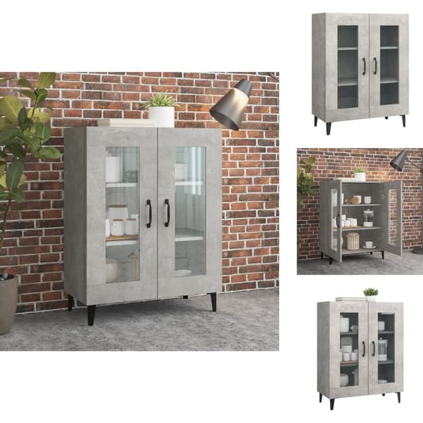 Skänkar & serveringsbord - Living Skänk betonggrå 69,5x34x90 cm konstruerat trä