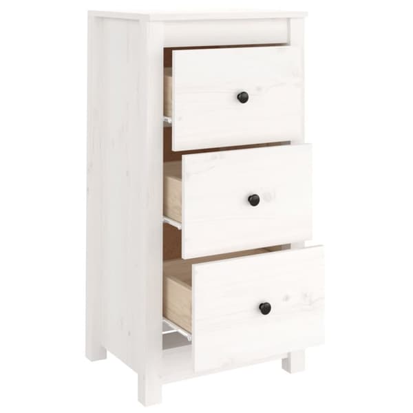 Skänkar & serveringsbord - Living Skänk vit 40x35x80 cm massiv furu
