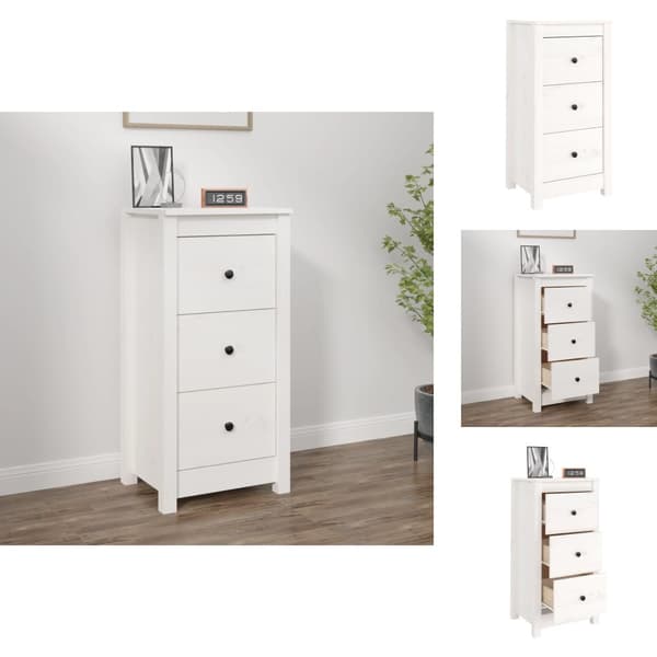 Skänkar & serveringsbord - Living Skänk vit 40x35x80 cm massiv furu