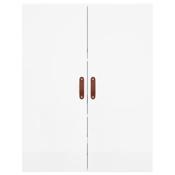 Skänkar & serveringsbord - Living Högskåp högglans vit 69,5x34x180 cm konstruerat trä