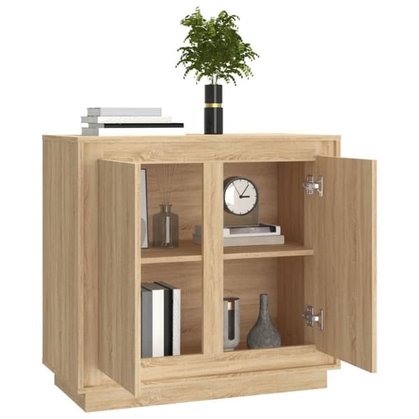Skänkar & serveringsbord - Living Skänk sonoma-ek 80x34x75 cm konstruerat trä