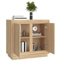 Miniatyrbild 5 av 10: Skänkar & serveringsbord - Living Skänk sonoma-ek 80x34x75 cm konstruerat trä