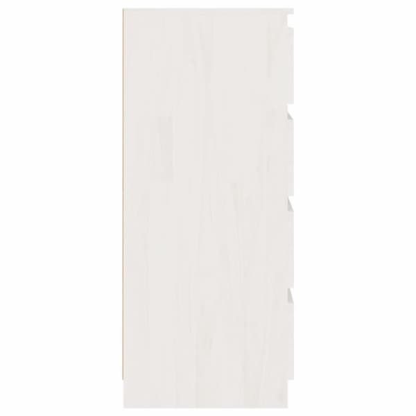 Skænke - Living kommode 60x36x84 cm massivt fyrretræ hvid