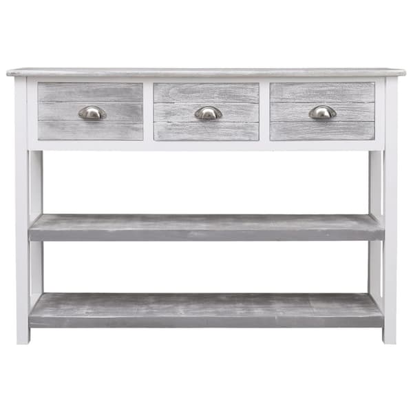 Skänkar & serveringsbord - Living Skänk antikgrå 108x30x76 cm massivt kejsarträ