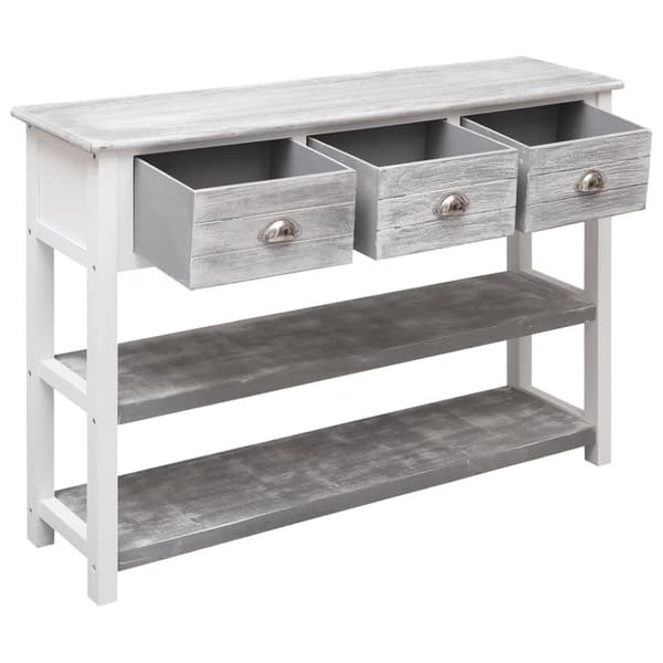 Skänkar & serveringsbord - Living Skänk antikgrå 108x30x76 cm massivt kejsarträ