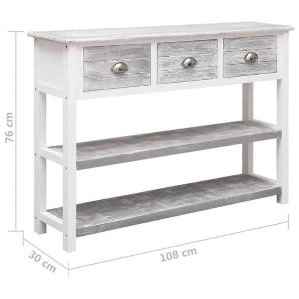 Skänkar & serveringsbord - Living Skänk antikgrå 108x30x76 cm massivt kejsarträ