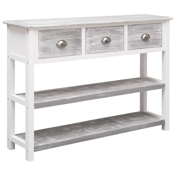 Skänkar & serveringsbord - Living Skänk antikgrå 108x30x76 cm massivt kejsarträ