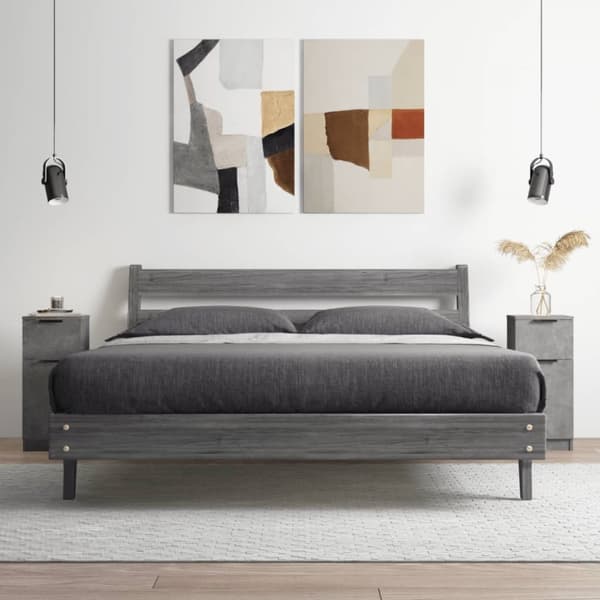Skænke - Living skænke 2 stk. 30x30x70 cm konstrueret træ betongrå