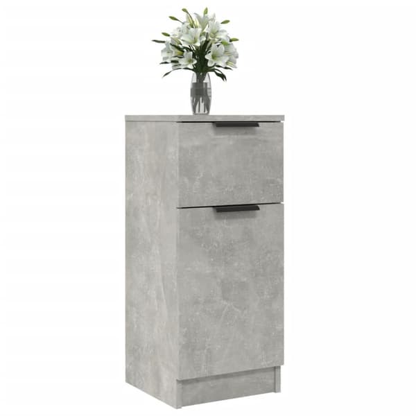 Skænke - Living skænke 2 stk. 30x30x70 cm konstrueret træ betongrå