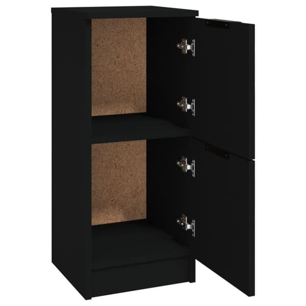 Tarjoilupöydät & senkit - Living Senkit 2 kpl musta 30x30x70 cm tekninen puu
