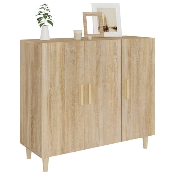 Skänkar & serveringsbord - Living Skänk sonoma-ek 90x34x80 cm konstruerat trä