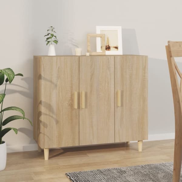 Skänkar & serveringsbord - Living Skänk sonoma-ek 90x34x80 cm konstruerat trä