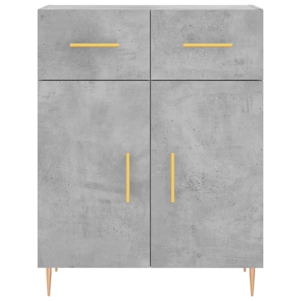 Skänkar & serveringsbord - Living Högskåp betonggrå 69,5x34x180 cm konstruerat trä