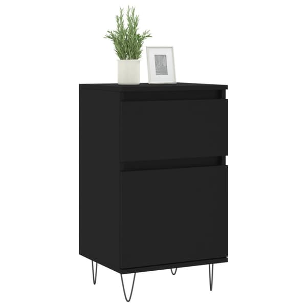 Tarjoilupöydät & senkit - Living Senkit 2 kpl musta 40x35x70 cm tekninen puu