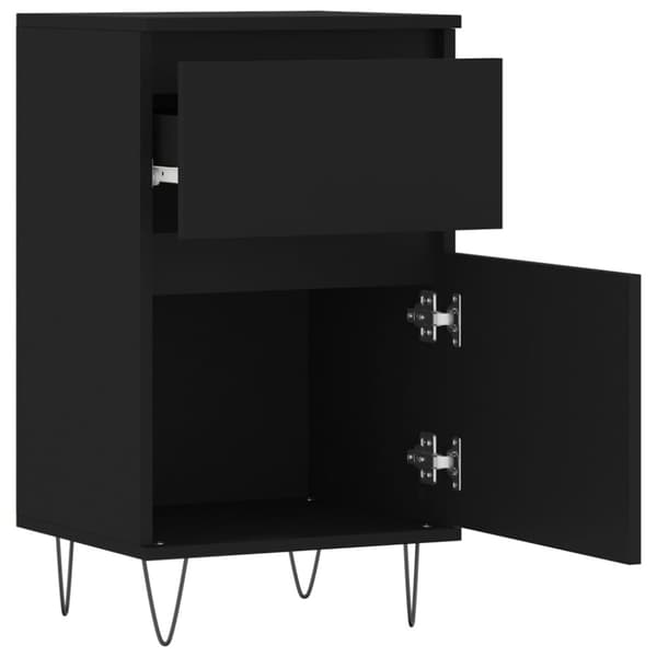 Tarjoilupöydät & senkit - Living Senkit 2 kpl musta 40x35x70 cm tekninen puu