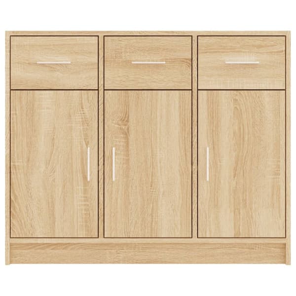 Skænke - Living skænk 91x28x75 cm konstrueret træ sonoma-eg