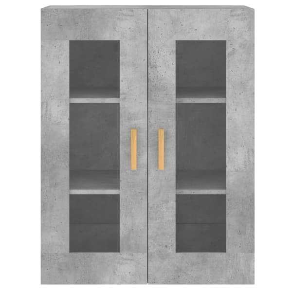 Tarjoilupöydät & senkit - Living Seinäkiinnitettävät kaapit 2 kpl betoninharmaa tekninen puu