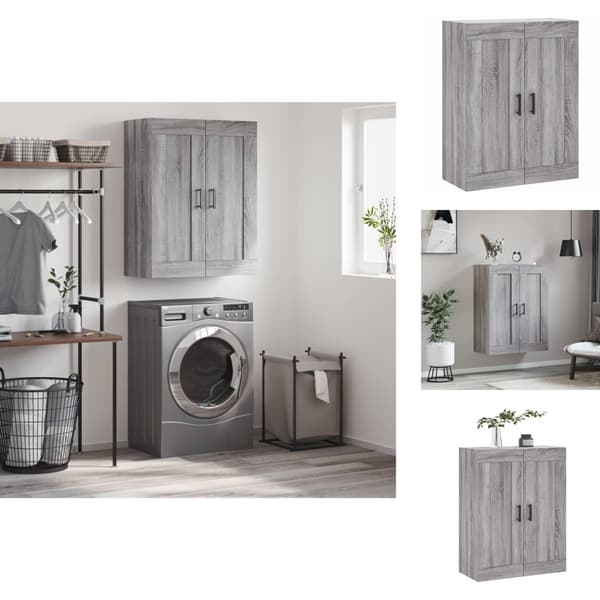 Skänkar & serveringsbord - Living Väggskåp grå sonoma 69,5x34x90 cm konstruerat trä