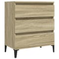 Miniatyrbillede 3 af 11: Skænke - Living skænk 60x35x70 cm konstrueret træ sonoma-eg