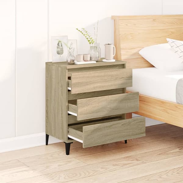 Skænke - Living skænk 60x35x70 cm konstrueret træ sonoma-eg