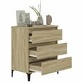 Miniatyrbillede 5 af 11: Skænke - Living skænk 60x35x70 cm konstrueret træ sonoma-eg