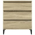 Miniatyrbillede 6 af 11: Skænke - Living skænk 60x35x70 cm konstrueret træ sonoma-eg