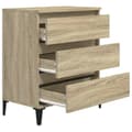 Miniatyrbillede 8 af 11: Skænke - Living skænk 60x35x70 cm konstrueret træ sonoma-eg