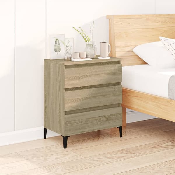 Skænke - Living skænk 60x35x70 cm konstrueret træ sonoma-eg