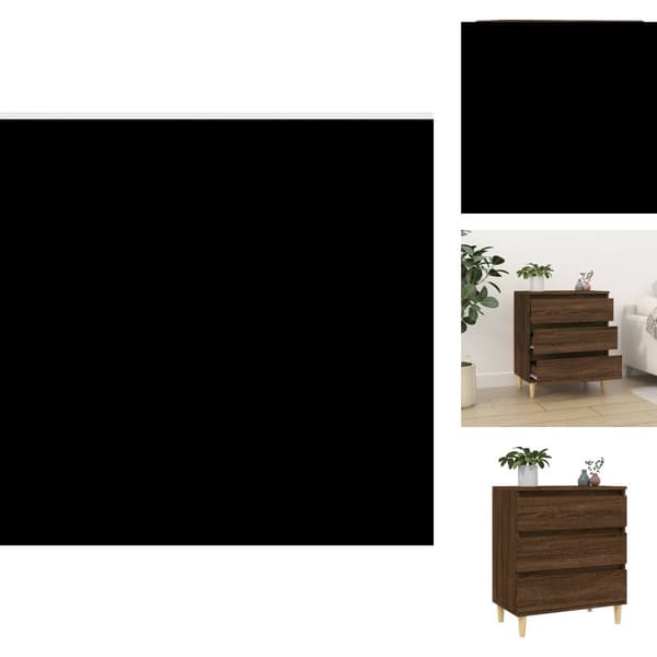 Skänkar & serveringsbord - Living Byrå brun ek 60x35x70 cm konstruerat trä