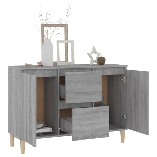 Tarjoilupöydät & senkit - Living Senkki harmaa Sonoma 103,5x35x70 cm tekninen puu