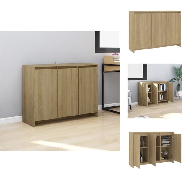 Skänkar & serveringsbord - Living Skänk sonoma-ek 102x33x75 cm konstruerat trä