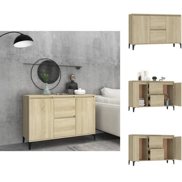 Skänkar & serveringsbord - Living Skänk sonoma-ek 104x35x70 cm spånskiva