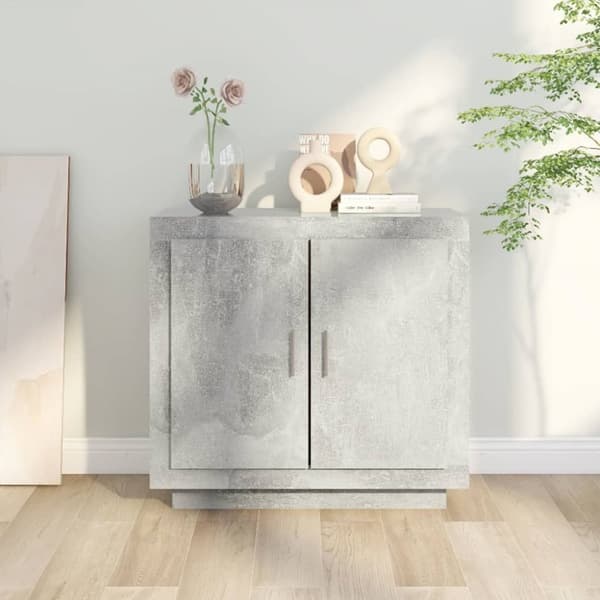 Skænke - Living skænk 80x40x75 cm konstrueret træ betongrå