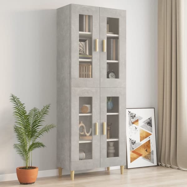 Skænke - Living vægskab 69,5x34x90 cm betongrå