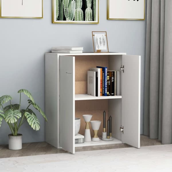 Skænke - Living skænk 60 x 30 x 75 cm spånplade hvid