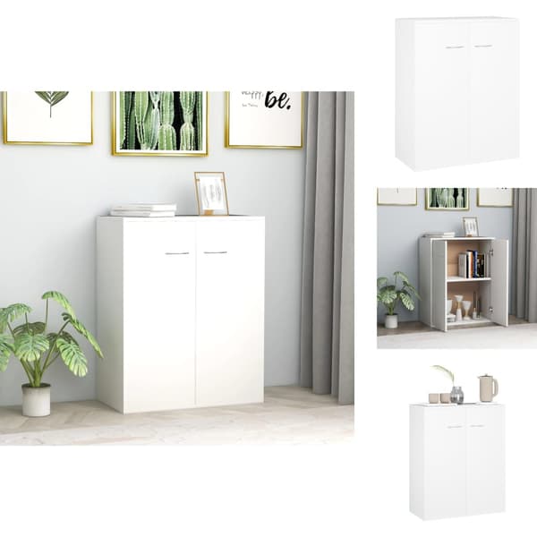 Skænke - Living skænk 60 x 30 x 75 cm spånplade hvid