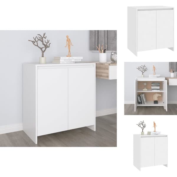 Skænke - Living skænk 70x41x75 cm konstrueret træ hvid