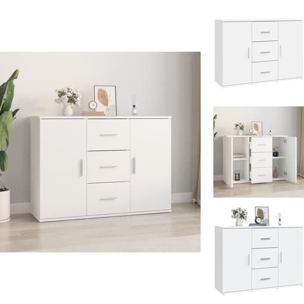 Tarjoilupöydät & senkit - Living Senkki valkoinen 91x29,5x65 cm tekninen puu