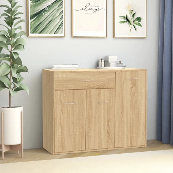Skänkar & serveringsbord - Living Skänk sonoma-ek 88x30x70 cm konstruerat trä
