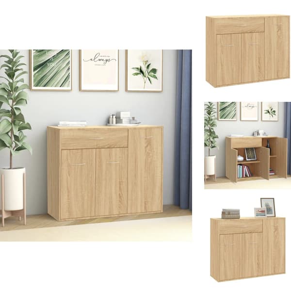 Skänkar & serveringsbord - Living Skänk sonoma-ek 88x30x70 cm konstruerat trä
